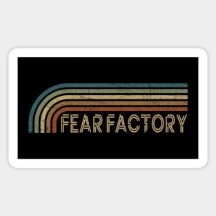 Fear Factory Retro Stripes Sticker